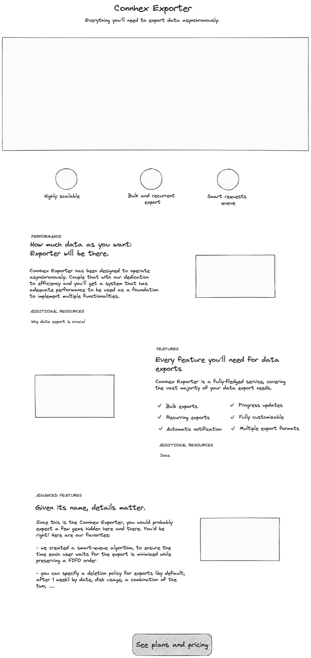 Connhex Exporter wireframe